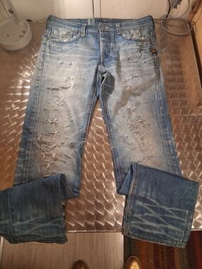 G-Star Distressed Light Blue Men's Jeans